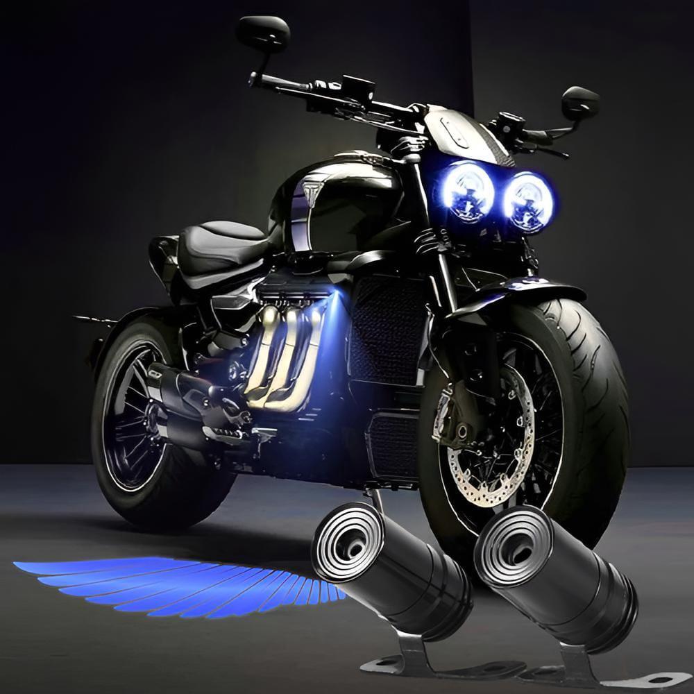 Durability LED Strip Light – Bluetooth-Controlled Multicolor Angel Wing Light for Bikes &amp; Cars