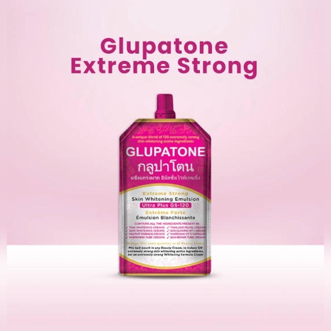 Glupatone Extreme Strong Whitening Emulsion Ultra Plus GS-120 For Face & Body 50ml Trend Nexus