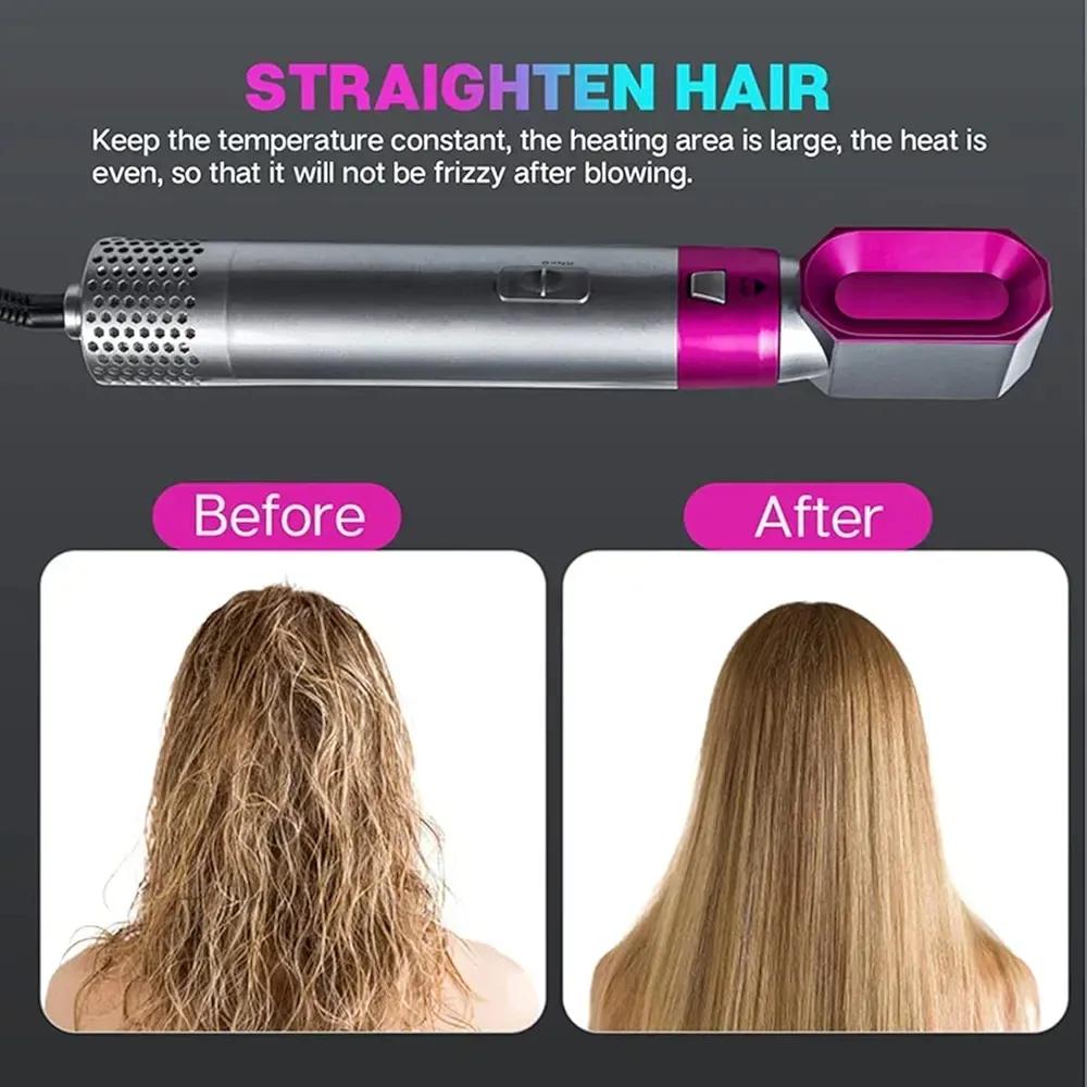 5in1 Low Noise & Safe Hair Curler & Straightener Trend Nexus