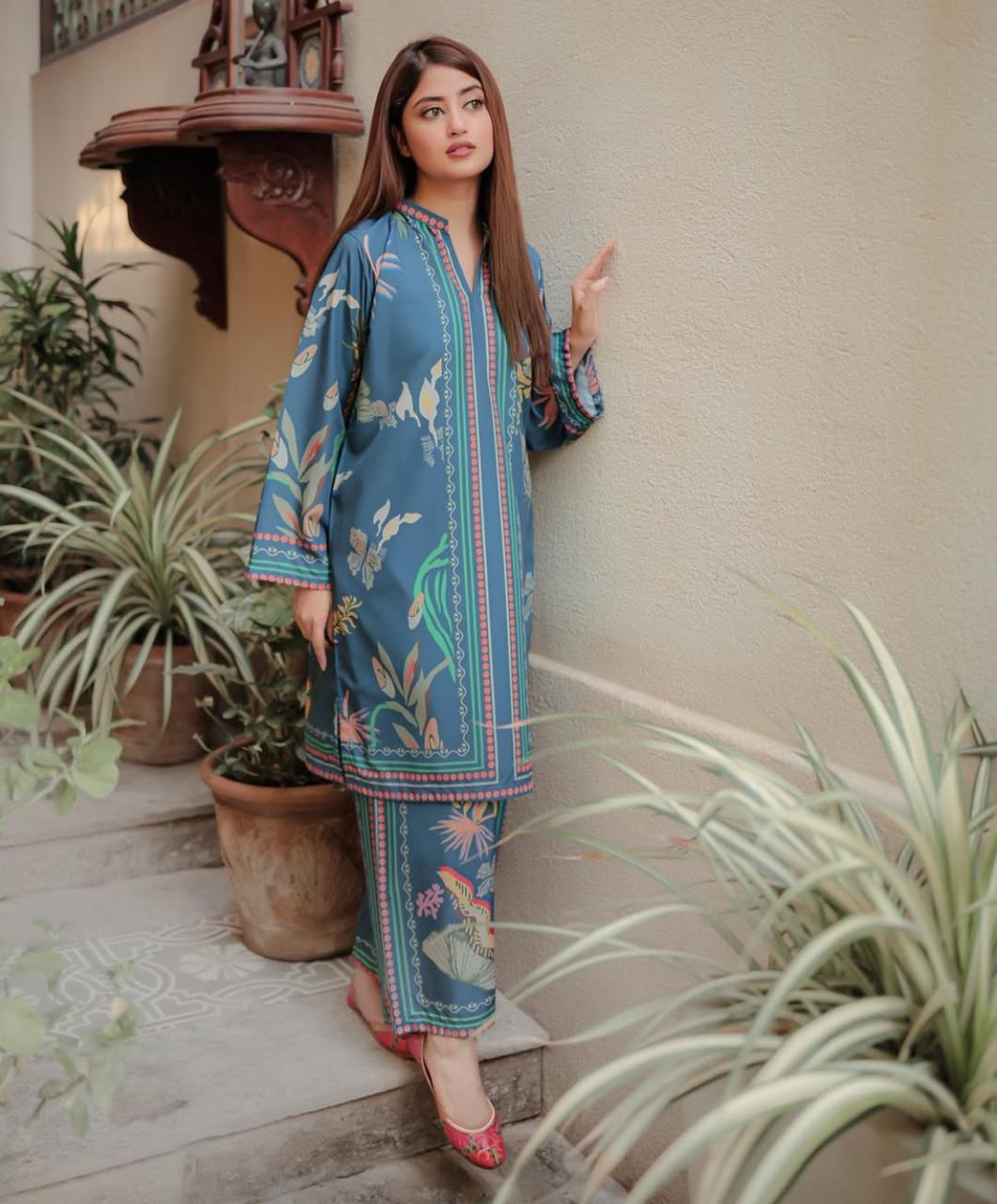 Women’s Swiss Lawn Printed 2-Piece Co-Ord Set