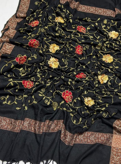 Women's Pashmina Embroidered Shawl Trend Nexus