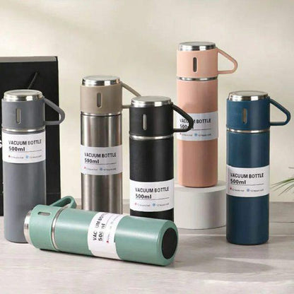 ThermoSteel™ Stainless Steel Vacuum Insulated Bottle – 500ml Flask with Cup Trend Nexus