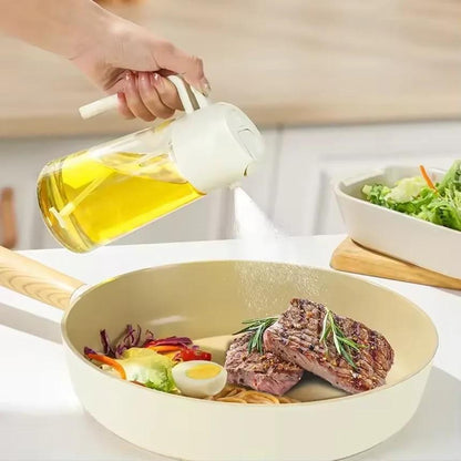 ClearPour™ Glass Oil Bottle – Elegant Kitchen Dispenser (1 Pc) Trend Nexus