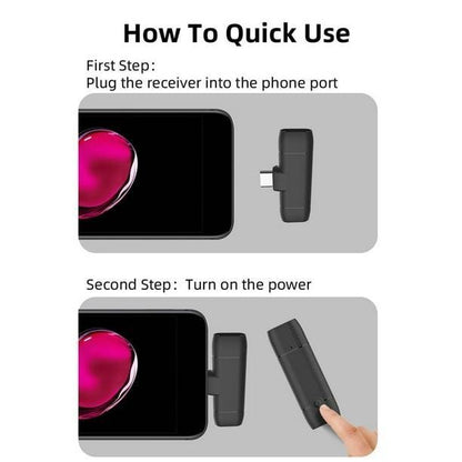 Wireless Lavalier Microphone – Universal Type-C Mic for Vlogging & Streaming Trend Nexus