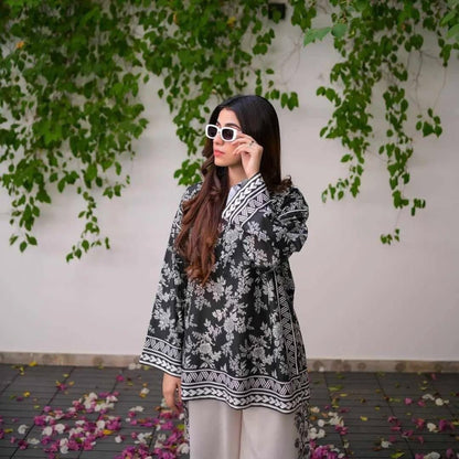 Elegant Women’s Raw Silk 2-Piece Shirt & Trouser Set Trend Nexus