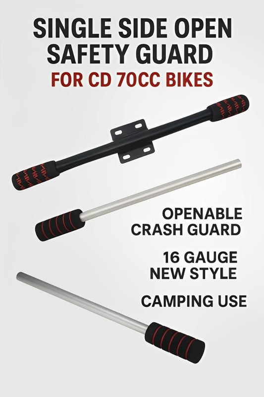 Single Side Open Safety Crash Guard – Fancy Openable Rod Trend Nexus