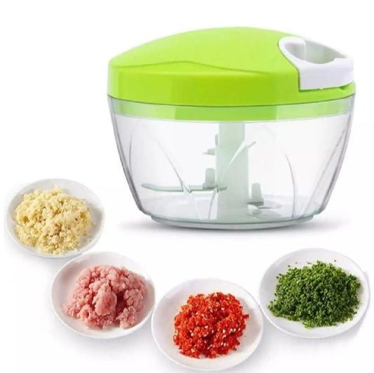 Versatile Manual Food Chopper - 1 Pc Dishwasher-Safe, Easy to Clean & Maintain, Green Trend Nexus