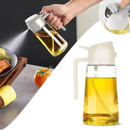 ClearPour™ Glass Oil Bottle – Elegant Kitchen Dispenser (1 Pc) Trend Nexus