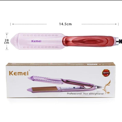 Corded Electric Hair Straightener – KM-471 (Lilac) Trend Nexus