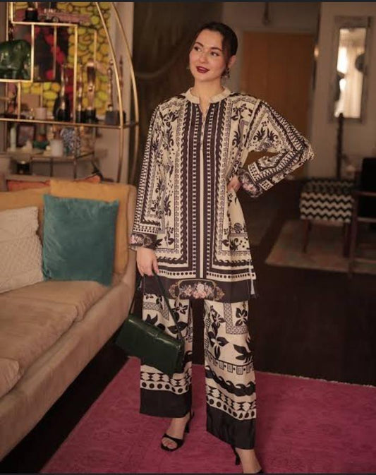 Women’s Swiss Lawn Printed 2-Piece Suit – Shirt & Trouser