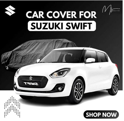 Premium Grey Car Cover for Suzuki Swift (1988–2019) – Weather Resistant with Storage Bag Trend Nexus