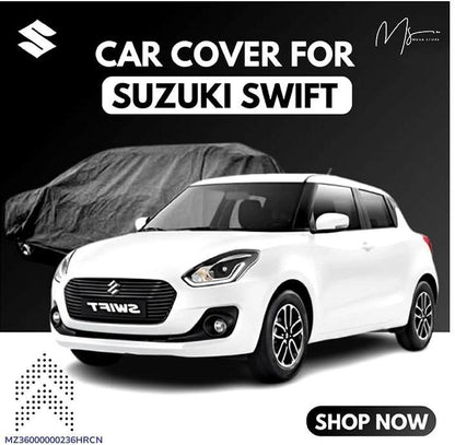 Premium Grey Car Cover for Suzuki Swift (1988–2019) – Weather Resistant with Storage Bag Trend Nexus