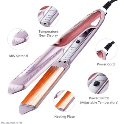 Corded Electric Hair Straightener – KM-471 (Lilac) Trend Nexus