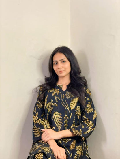 Women’s Stitched Linen Plain 2-Piece Suit Trend Nexus